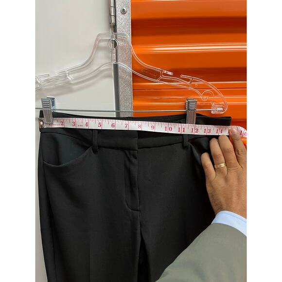 Express - Editor Mid Rise Flare Pant / 4 / Black - Picture 9 of 11